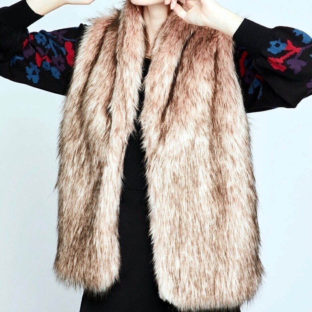 BCBGENERATION Faux Fur Vest.